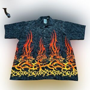 Tribal Dragon Hawaiian Shirt